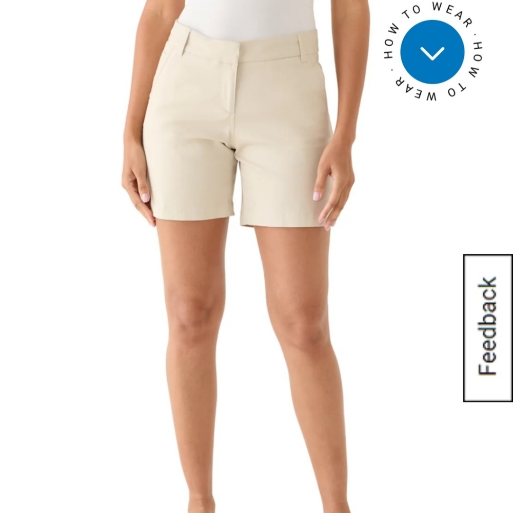 EUC Crown & Ivy Caroline Shorts, Khaki, Size 4